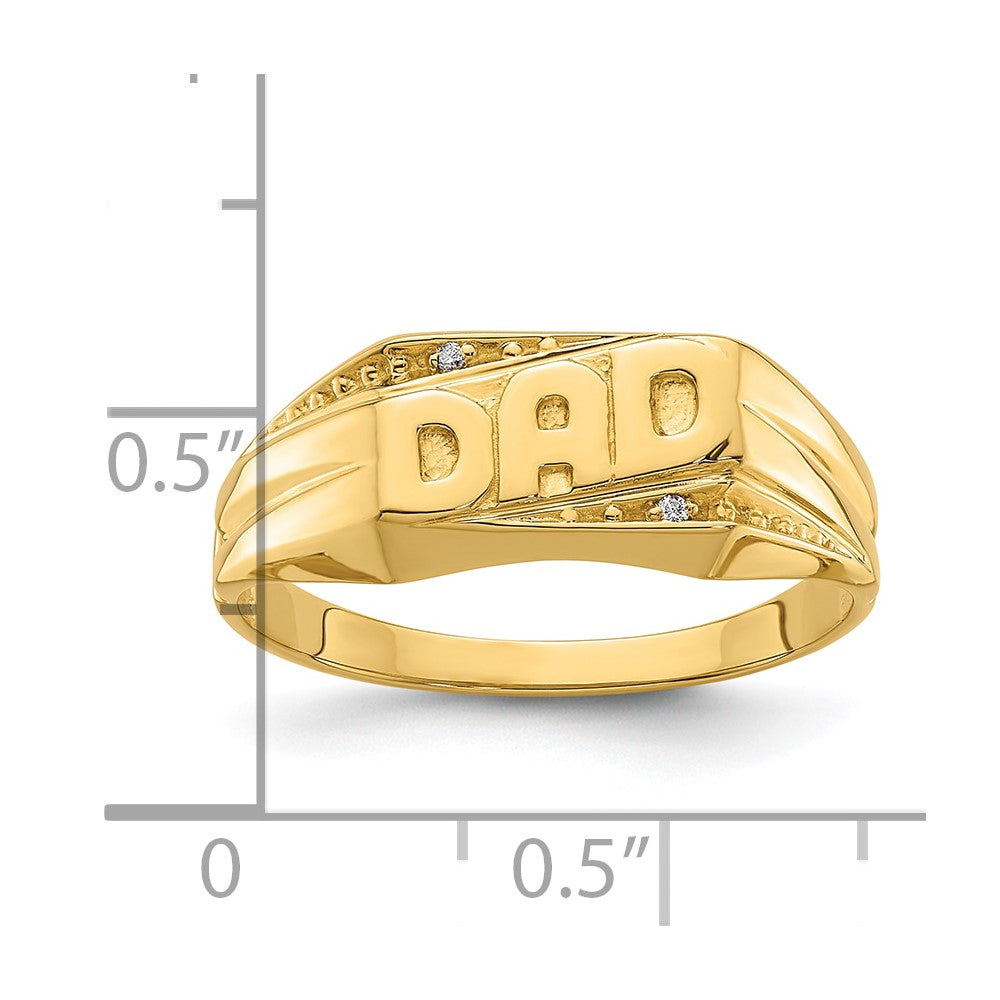 IB Goodman 14k VS Diamond Mens DAD Ring