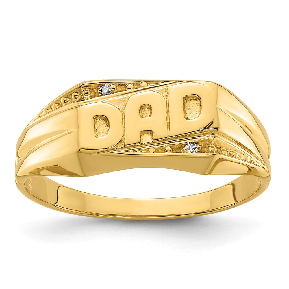 IB Goodman 14k AAA Diamond Mens DAD Ring
