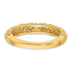 14k 3mm Filigree Wedding Band