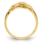 14k Polished VS Diamond Ring