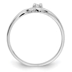 14k White Gold Polished VS Diamond Ring