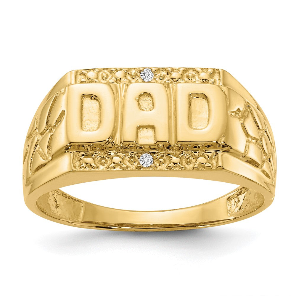 IB Goodman 14k AAA Diamond Mens DAD Ring