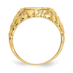 IB Goodman 14k 1/20 carat VS Diamond Mens Horseshoe Nugget Ring