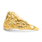 IB Goodman 14k 1/20 carat AAA Diamond Mens Horseshoe Nugget Ring