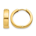 14k Round Hinged Hoop Earrings