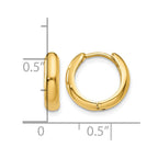 14k Polished Hinged Hoop Earrings