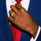 14k Yellow Gold 6mm Lightweight Comfort Fit Brushed Satin/Polished Milgrain Grooved Edge Wedding Band
