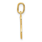 14k Yellow Gold Letter S Initial Charm