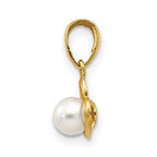 14k Freshwater Cultured Pearl in Heart Childrens Pendant