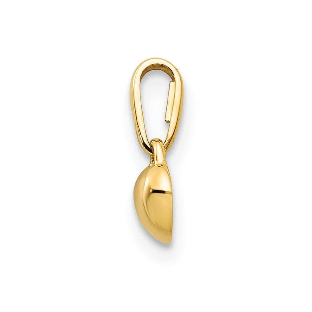 14k 5mm Solid Heart Childrens Pendant