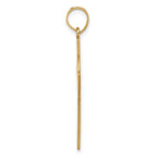 14k Laser Cut Jesus Face Cross Charm