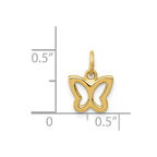 14k Polished Butterfly Pendant