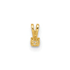 14k Tiny 2.5mm CZ Childrens Pendant