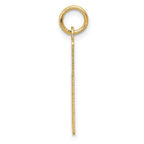 14k Wednesday the First Day Engravable Calendar Pendant