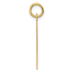 14k Friday the First Day Engravable Calendar Pendant