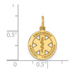 14k Small EMERGENCY MEDICAL TECHNICIAN Disc Charm