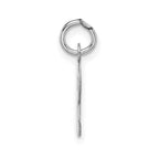 14KW Small Block Letter R Initial Charm