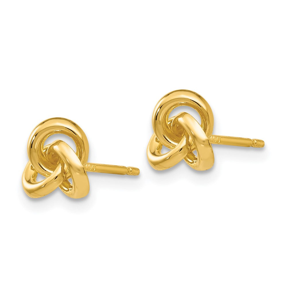14k Trinity Knot Post Earrings