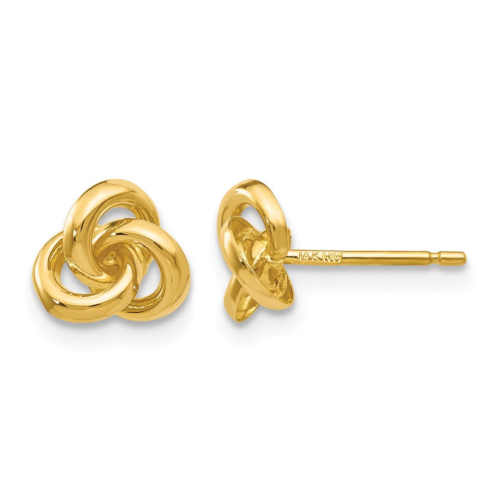 14k Trinity Knot Post Earrings
