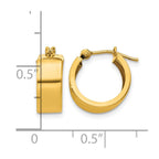 14k 5x10mm Polished Hoop Earrings