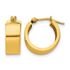 14k 5x10mm Polished Hoop Earrings