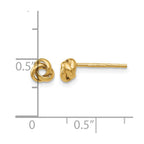 14k 5mm Polished Love Knot Post Earrings