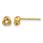 14k 5mm Polished Love Knot Post Earrings