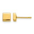 14k Polished 4.5mm Square Post Earrings