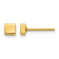 14k Polished 3.5mm Square Post Earrings