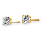 14ky 1/3ct. 3.5mm Round J-K Color Moissanite Earrings
