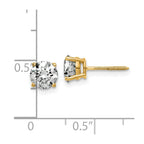 14ky 1.75ct. 6.0mm Round G H I True Light Moissanite Screwback Earrings