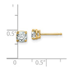 14ky 3/4ct. 4.5mm Cushion G H I True Light Moissanite Earrings