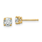 14ky 3/4ct. 4.5mm Cushion G H I True Light Moissanite Earrings