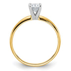 14k 1/2ct. G H I True Light Round Moissanite Solitaire Ring