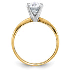 14k 1 3/4ct. G H I True Light Round Moissanite Solitaire Ring