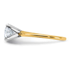 14k 1 3/4ct. G H I True Light Round Moissanite Solitaire Ring