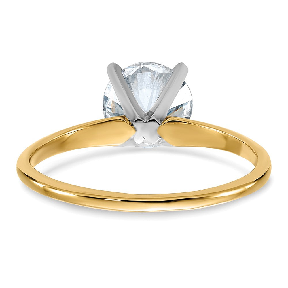 14k 1 3/4ct. G H I True Light Round Moissanite Solitaire Ring