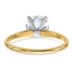 14k 1 3/4ct. G H I True Light Round Moissanite Solitaire Ring