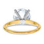 14k 3ct. G H I True Light Round Moissanite Solitaire Ring