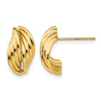 14k Polished Fancy Post Earrings