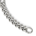Sterling Silver CZ Polished Woven Bracelet