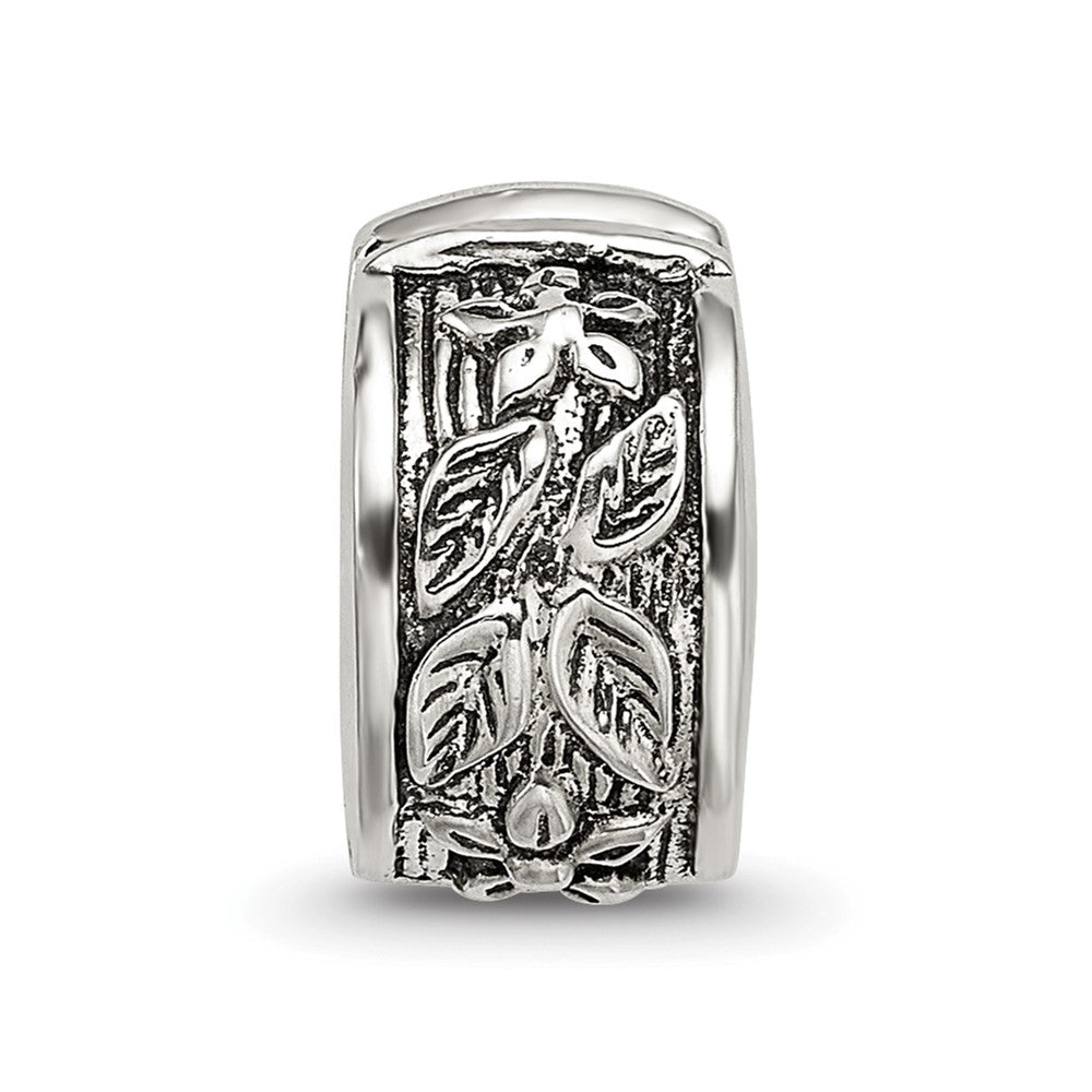 Sterling Silver Reflections Hinged Floral Clip Bead
