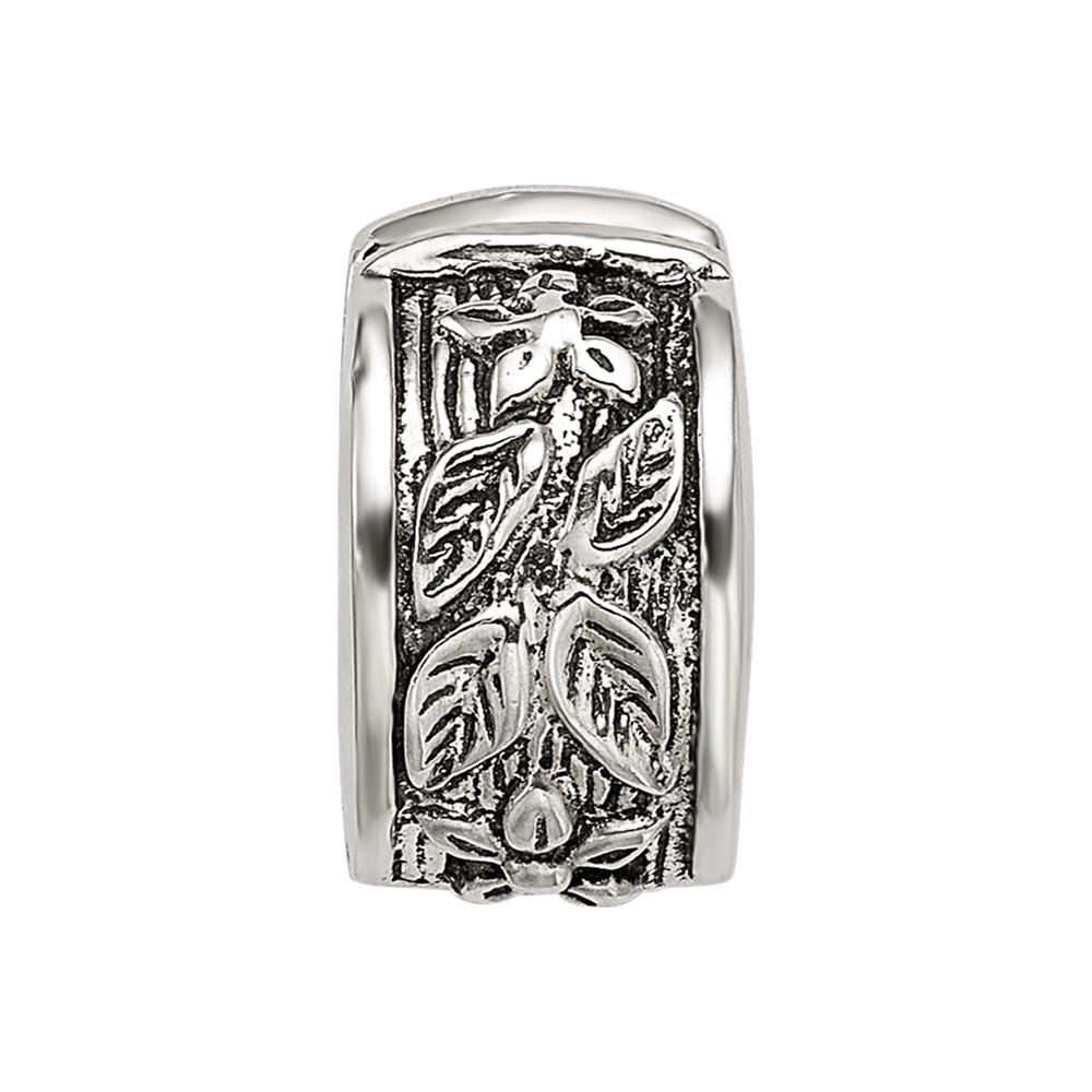 Sterling Silver Reflections Hinged Floral Clip Bead