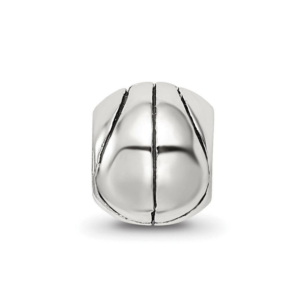 Sterling Silver Reflections Basketball Bead