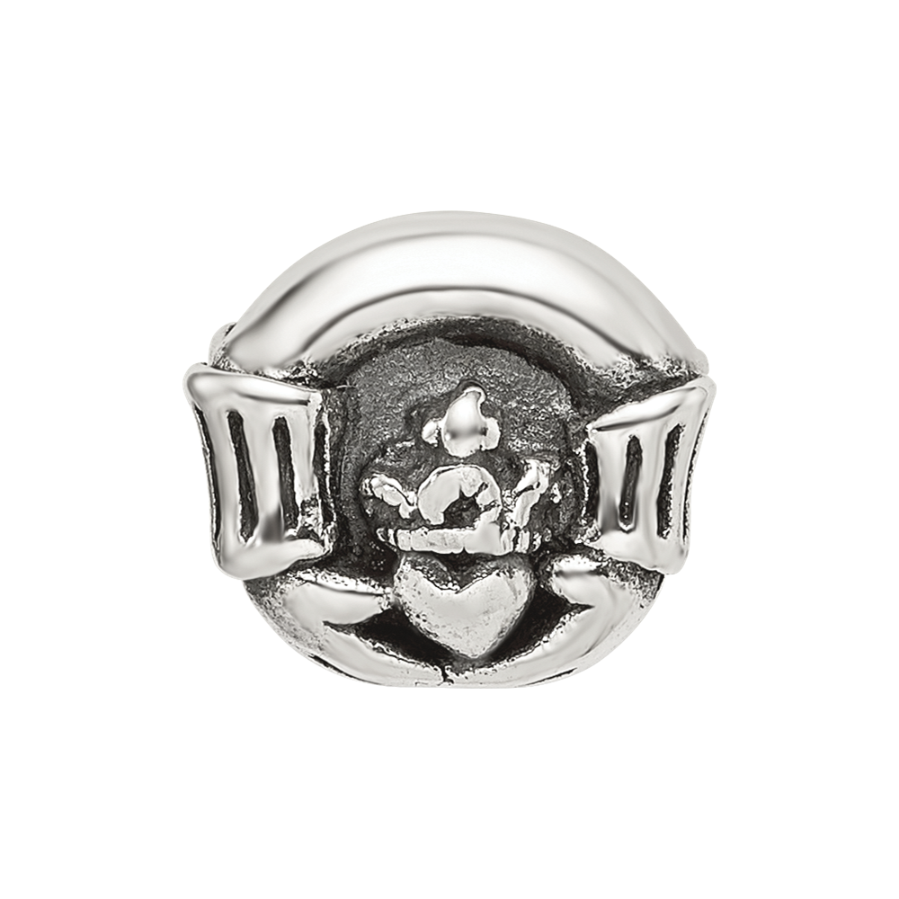 Sterling Silver Reflections Claddagh Bead