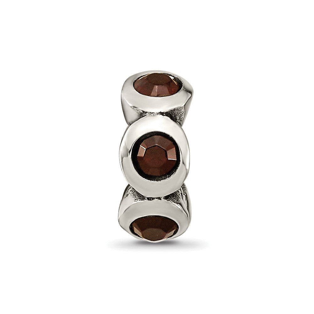 Sterling Silver Reflections January Preciosa Crystal Birthstone Bead