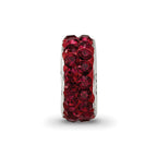 Sterling Silver Reflections Jan Double Row Preciosa Crystal Bead