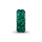 Sterling Silver Reflections May Double Row Preciosa Crystal Bead