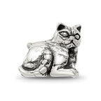 Sterling Silver Reflections Exotic Shorthair Cat Bead