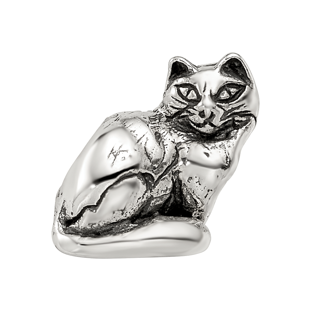 Sterling Silver Reflections Ragdoll Cat Bead